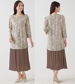 ぴ*こ様 LEONARD 花柄七分袖チュニック ぴ*こ様 LEONARD 花柄七分袖チュニック